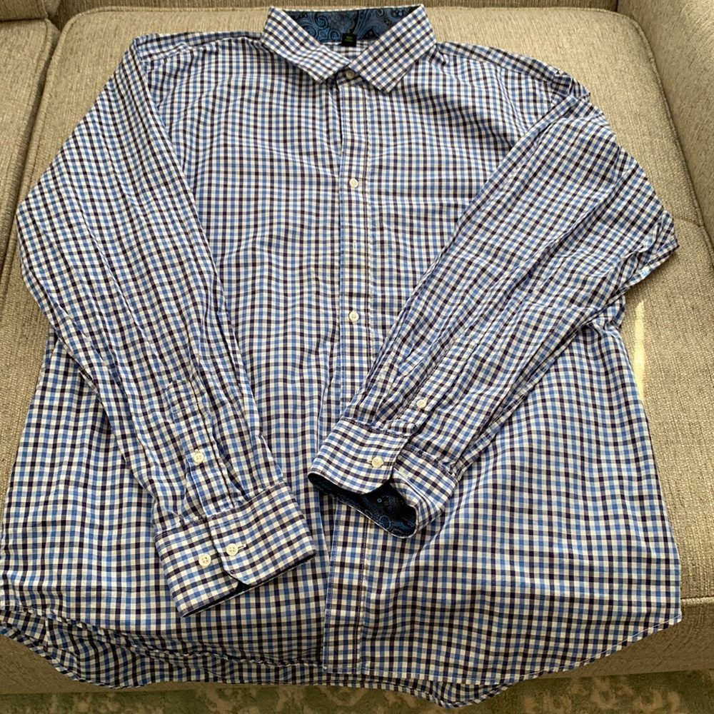Bristol & Bull Men's Long Sleeve 2XL Dress Shirt